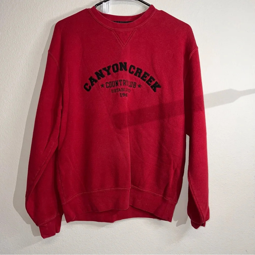 Canyon Creek Country‎ Club Est. 1963 Women’s Red Golf Sweater Size Medium Sports